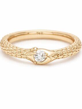Textured 14K (18K Custom) Yellow Gold Diamond Band Ring